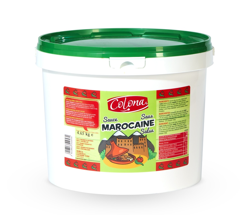 SAUCE MAROCAINE COLONA 5 L SEAU (4.65kg)