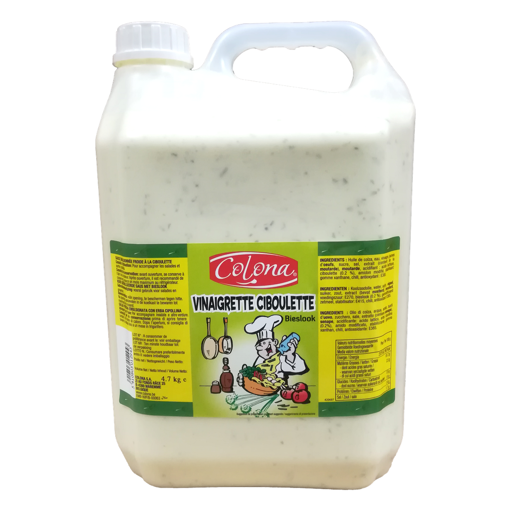 VINAIGRETTE CIBOULETTE COLONA 5 L BIDON