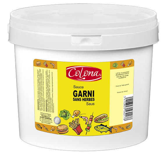 Sauce Américaine garni sans herbes