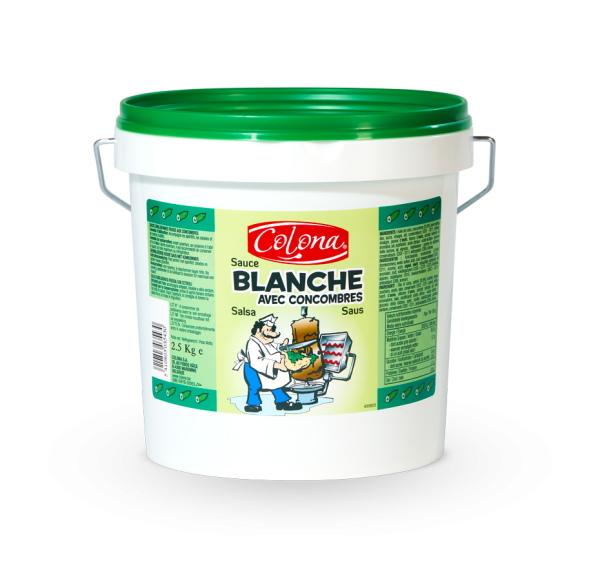 Sauce blanche avec concombres